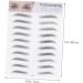 MAGICLULU 6 Pcs 3d Eyebrow Stickers 3d Brow Stickers Eyebrow Hair Natural Eyebrow Sticker 6d Tool Water Proof ze006x3pcs Blackx3pcs - Buy Online on GoSupps.com