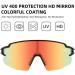 ROCKBROS Polarized UV Protection Cycling Sunglasses in Black Yellow - Men Women Sport Glasses - Buy Online on GoSupps.com