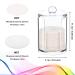 Geiserailie 50-Piece Compressed Natural Facial Sponges - Soft Exfoliating Cleansing Makeup Removal Sponge Set with Storage Jar (White) - Buy Online on GoSupps.com