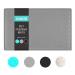 Umtiti bowl pad for dog cats (48x30cm gray) waterproof non-slip silicone dog bowl matt matt waterproof surface with edge dishwasher-resistant M-1PC gray M-gray