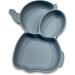 RUACH Home Goods Silicone Suction Plates for Baby - Baby Feeding Set in Powder Blue - Buy Online on GoSupps.com