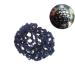 Cotton Hair Bun Cover Crochet Snoods Hairnet for Ballet Dance Skating for Girls Navy