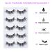 Shop Luxurious Faux Mink False Eyelashes - 5 Pairs 18mm-25mm Handmade Reusable Fluffy Cat Eye Look - Buy Online on GoSupps.com