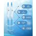AZ Smile Teeth Whitening Gel Refill - 6 No-Sensitive Syringes, Peroxide-Free Whitener for Fast 10-Minute Results with LED Light - Buy Online on GoSupps.com