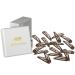 HAARallerliebst hair clips small (20 pieces | brown | 3.9cm) including box for storage (box color: white)