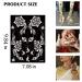 PPVWEY 10 Sheets Henna Tattoo Stencils - Temporary Indian Arabian Glitter Airbrush Stickers for Face & Body Paint DIY - Buy Online on GoSupps.com