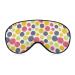 Colorful Dots Sleep Mask for Women Adjustable Sleeping Eye Shades Cover with Elastic Strap