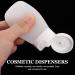 FRCOLOR 4Pcs Silicone Travel Shampoo Bottles Set Portable Refillable Lotion & Shampoo Bottles 30ml for Travel - Easy Squeezy White Containers - Buy Online on GoSupps.com
