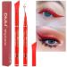  HULUBO 2-piece Eyeliner Pencil Waterproof Liquid Eyeliner Professional Long-Lasting Liquid Eye Makeup Pencil for Women (02#) - Buy Online on GoSupps.com