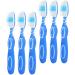 Beavorty 6-Piece Soft Toothbrush Set - Big Head Gentle Bristles for Travel & Home Use | Ideal for All Ages - Buy Online on GoSupps.com