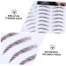 DOITOOL 4pcs Eyebrow Stickers Makeup Stencil Waterproof Bionic Eyebrow Imitation Eyebrow 3d Applique Make up - Buy Online on GoSupps.com