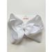 10 PCS Large 8 White Hair Bow Clips - Grosgrain Ribbon Solid Color Hair Accessories for Girls - Buy Online on GoSupps.com