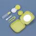 Beautiful Yellow Travel Kit for Contact Lenses - NFEGSIYA Mini Lens Case with Mirror | Easy Carry & Perfect for International Shipping - Buy Online on GoSupps.com