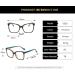 Tr90 Blue Light Blocking Glasses for Men & Women | Anti-UV Computer & Reading Glasses - Clear-Leopard 56mm - Buy Online on GoSupps.com