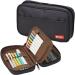 LIHITLAB Zipper Pen Case, 7.9  2  4.7 Inches, Black (A7551-24) Black Standard: 7.9 x 2.0 x 4.7 Inch