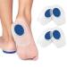 Heel Cups for Plantar Fasciitis Insole Silicone Pads 2 Pairs Foot Support Inserts Cushion Pain Relief Achilles Men Women Gell Heal Feet(S(7 * 10.5CM)) S(7*10.5CM)