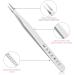 Makartt 2Pcs Straight Nail Tweezers - Precision Metal Tweezers for Nail Art, Rhinestones, Acrylic, Gel, Stickers, Eyelash Extensions - Buy Online on GoSupps.com