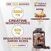 Creatine MAX 90 Chewable Vegan Gummies - 5000mg Creatine Monohydrate, 1000mg BCAAs - Sugar Free Mixed Berry Flavour | 1 Month Supply - Buy Online on GoSupps.com