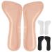 3 Pairs high heel insole thin comfort forefoot pads sole inserts shoe pads for women shoes cushion shoe insoles anti-skid high heel pads insole pad absorb sweat pigskin Miss