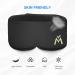 Mavogel Modal Sleep Mask - Comfortable Light Blocking Eye Mask for Travel & Yoga | Adjustable Full Eye Cover for Men & Women (Black - Buy Online on GoSupps.com