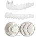 WTTFC 2 pairs of wrong teeth fake teeth denture artificial dentistry temporary teeth provisional denture for women men