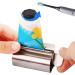 Stainless Steel Toothpaste Squeezer & Seat Holder Stand - Silver - Buy Online on GoSupps.com