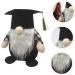 Cabilock 1pc School Season Dwarf Home Adornment Doll Lovely Ornament Graduation Decoration Faceless Black 21x19cm - Buy Online on GoSupps.com