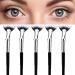 Mascara Fan Brush for Lashes Dolly Mascara Fan Brush Mascara Brush Lash Wand Brush Fan for Natural Lifted Effects and Enhance Lower Lashes (5PCS)