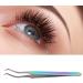 Premium Stainless Steel Eyelash Extension Tweezers for Precision Application - Ideal for False Eyelash Extensions - Buy Online on GoSupps.com