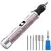Nail Grinder for Human Nail Filer Electric Professional 4 Speeds Electric Nail File Toenail Sander for Thick Nails for Edge Shaping Polishing Grinding Nursing Peeling(Electric Nail Filex1+Drillx7) Pink - Buy Online on GoSupps.com