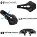 KAPVOE Mountain Bike Seat - Comfortable Memory Foam Cushion for MTB, BMX, Road Riding - Black - Buy Online on GoSupps.com