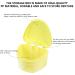 Exceart Prosthesis Care Box - Cleaning Brush & Container for Denture Care | Travel-Friendly | Durable Yellow Plastic - Buy Online on GoSupps.com