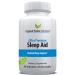 Natural Sleep Aid - Herbal Sleep Supplement Made with Valerian Root Melatonin Chamomile Magnesium Recommended for Difficulty Sleeping - Adult Extra Strength Sleeping Pills. 60 Vegan Capsules