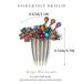 Baroque Crystal Hair Comb Gold Flower Party Hair Accessory for Women - A Colorful Rhinestone Hair Piece - Buy Online on GoSupps.com
