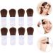 Set of 40 Make-Up with Short Handle Kit in Loose Bulk Compact Makeup Brush Makeup Foundation Brush Travel Toiletry Bag Bronze Makeup ABS Bulk White Suite Travel - Buy Online on GoSupps.com