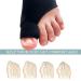 Bunion Sleeve Corrector for Men & Women | Big Toe Straightener & Pain Relief Gel Pads | Hallux Valgus Cushions - Day/Night Use (Black & Beige - Buy Online on GoSupps.com