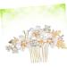 CALLARON Women Rhinestone Hair Comb Tiara Rhinestone Hairpin Floral Headdress Flowers Bride Comb Hair Comb Headpiece - Buy Online on GoSupps.com