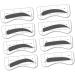 FRCOLOR 64 Pairs 8 brow stencils eye shadows molds eyebrow template female painting eyebrow - Buy Online on GoSupps.com