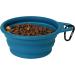 Buy Ohmo Foldable Dog Bowl - 2 Pack (400ml) Blue & Beige | Premium Silicone Portable Pet Water Bowl for Dogs & Cats - Perfect for Outdoor Camping - Buy Online on GoSupps.com