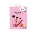 Mixup!Face make-up brush set 5 Series-EverDay Face Brush set vegan and animal test-free ideal for foundation blush highlighter bronzer 5-part make-up brush set including sponge
