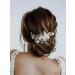 IYOU Bridal Wedding Hair Clips Green Crystal Barrette Hair Comb Butterfly Flower Headpiece Prom Bride Hair Accessories for Women - Buy Online on GoSupps.com