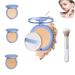 Currentlye Polvo Compacto Gagk Matte Perfection Pressed Powder Polvo Compacto Perfection Mate Gagk Gagk Face Powder Waterproof Pressed Matte Wet and Dry Powder(02*-Natural Beige)