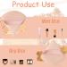 Soft Velour Triangle Powder Puffs - 2 Pack | Reusable Makeup Sponge for Face & Body - Flesh - Buy Online on GoSupps.com