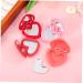 Beatifufu Set of 4 Compact Heart-Shaped Storage Boxes with Mirror for Lipstick and Eyeshadow for Travel - Buy Online on GoSupps.com