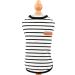 Paidful British Dog Shirt - Striped Soft Cotton T-Shirt for Small Dogs | Breathable Summer Vest for Puppies & Chihuahuas (L: 30cm) - Buy Online on GoSupps.com