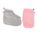 Housoutil 1 Set Gloves Foot Skin Feet Care Prodcut Paraffin Wax Mitt Grooming Glove Wax Insulated Foot Cover Gel Removing Tool Boots Washable Insulation Cover Fabric Pink