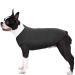 Hjumarayan dog sweater - chihuahua clothing for small dog puppies cats vest soft breathable dog slab suits basic clothes dog clothes for French bulldog black l l black