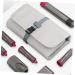 CANIGHT Multifunctional Storage Bag Hair Curler Storage Bag Hair Curler Organizer Bag Hairdryer Grey Leather - Buy Online on GoSupps.com