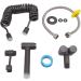Hand Toilet Sprayer Kit - Brass Bidet Attachment for Home Bathroom | WC Bidet Sprayer with Hose - Gray - Buy Online on GoSupps.com