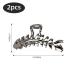2 Pcs Metal Fish Bone Hair Clips - Nonslip Hair Clamps & Vintage Hair Pins for Women - Buy Online on GoSupps.com